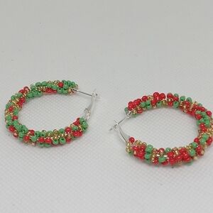 Hand Crafted Vibrant Beaded Earrings